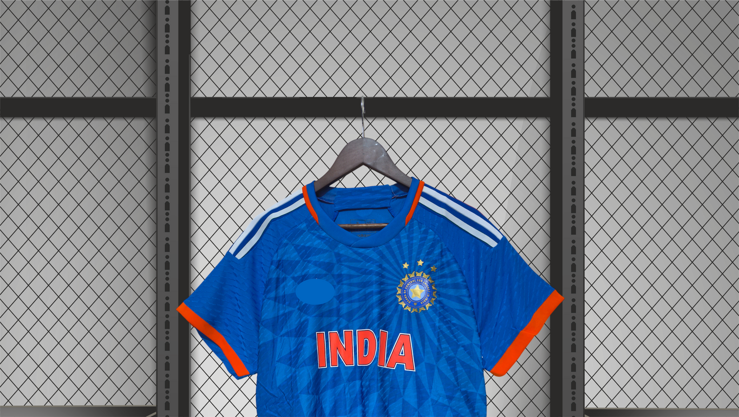 Customised India blue colour Jersey 2023 plyer edition