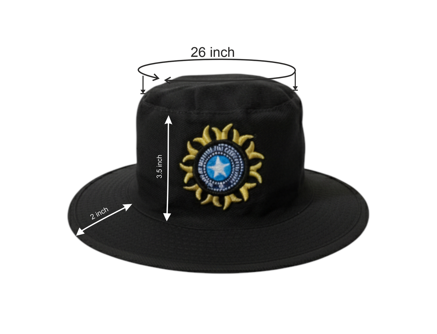Classic white  Umpire Hat with Embroidered Emblem
